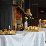 Cheese platters before the onslaught