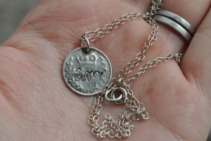 Victorian coin necklace