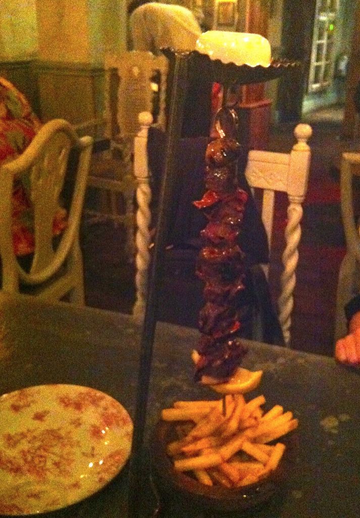 Hanging kebab