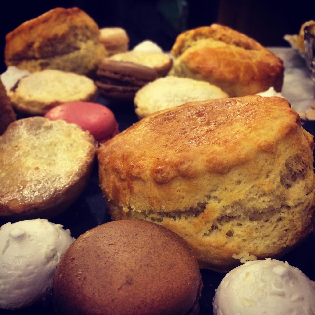 Scones and macarons